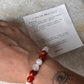 Cancer birthstone bracelet with 8MM crystal beads  