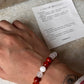 Cancer zodiac bracelet with single healing crystal  