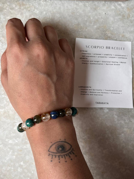 Zodiac Scorpio 2 Crystal Bracelet 8MM
