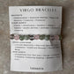 Zodiac Virgo 2 Crystal Bracelet 8MM