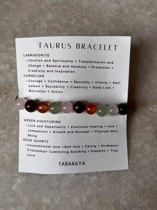 Zodiac Taurus 1 Crystal Bracelet 8MM