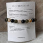 Minimalist Leo zodiac bracelet with natural gemstone