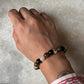 Leo birthstone bracelet featuring 8MM crystal beads  