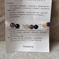 Handmade Libra zodiac bracelet with one crystal type  