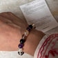 Libra zodiac bracelet with single healing crystal  