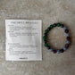 Handmade Aquarius bracelet with one gemstone