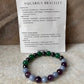Aquarius birthstone crystal bracelet with 8MM beads  