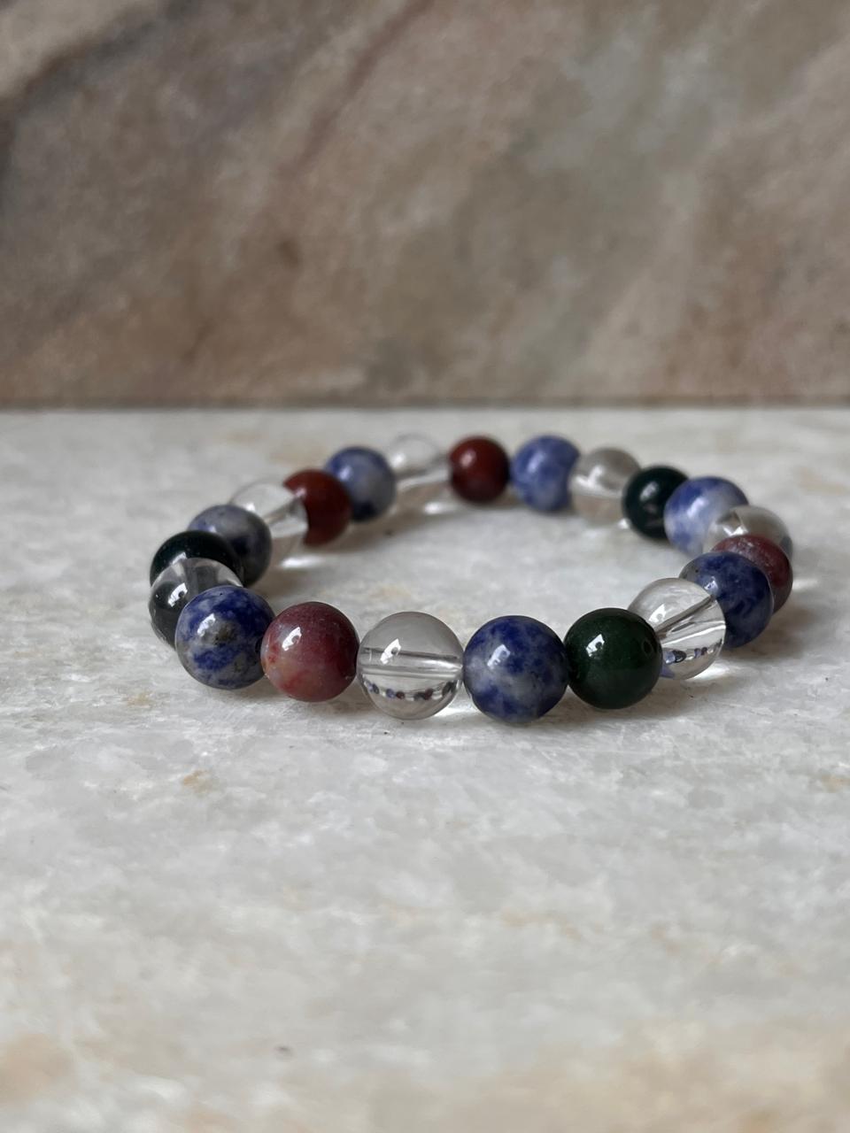Zodiac Pisces 2 Crystal Bracelet 8MM