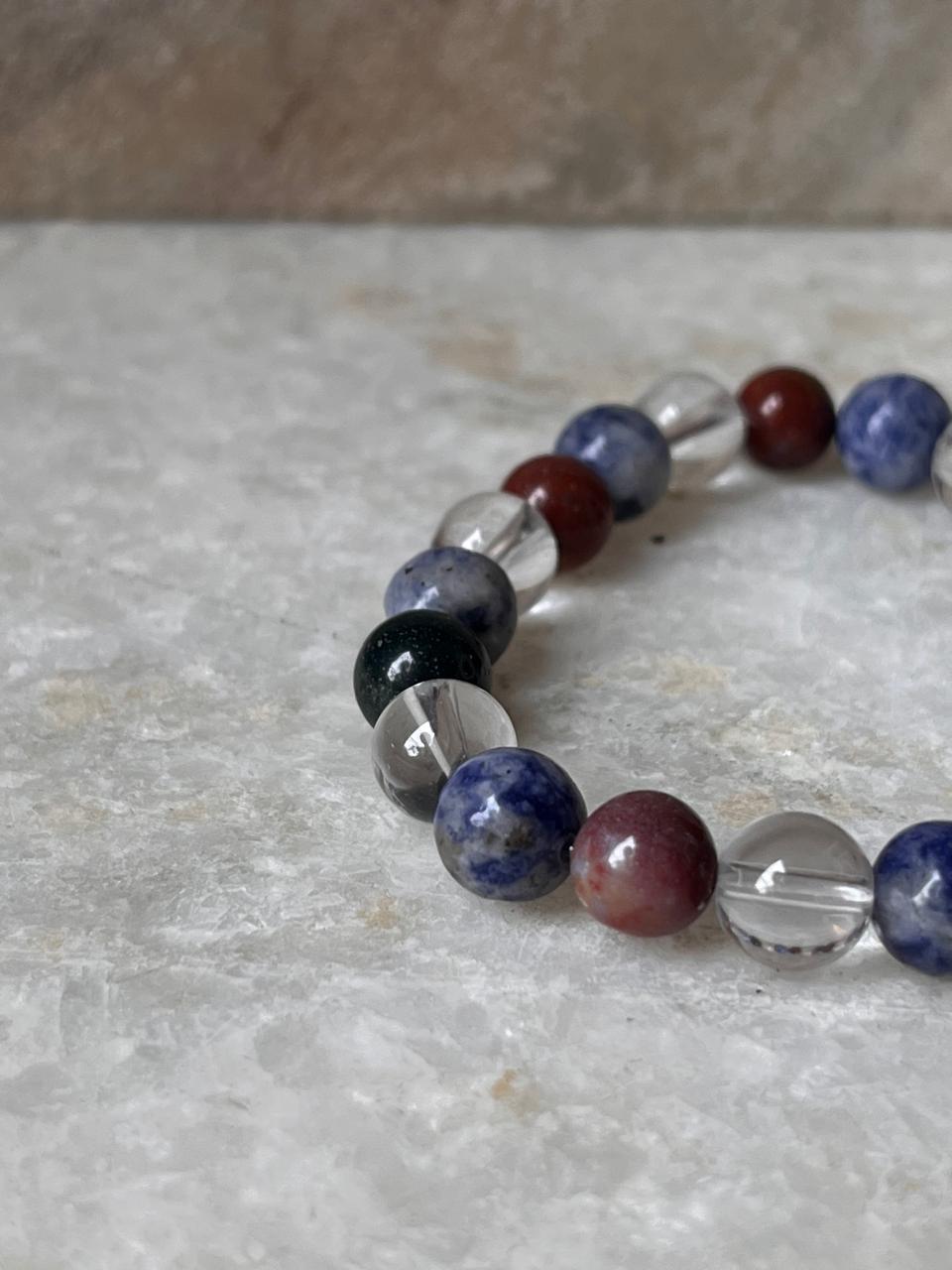 Zodiac Pisces 2 Crystal Bracelet 8MM