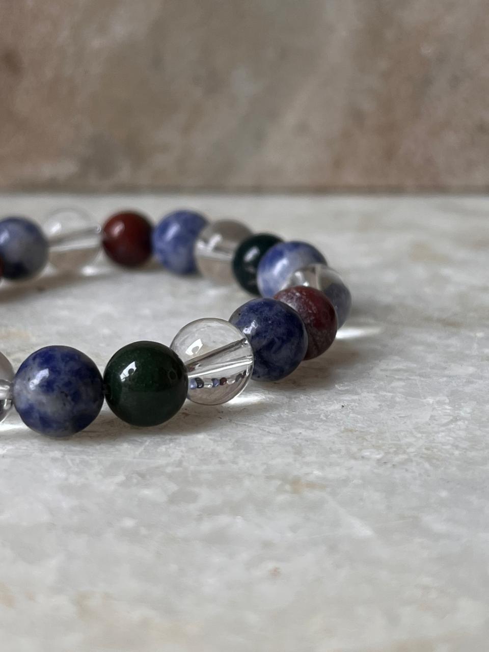 Zodiac Pisces 2 Crystal Bracelet 8MM