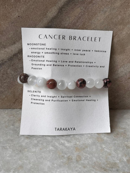 Zodiac Cancer 2 Crystal Bracelet 8MM