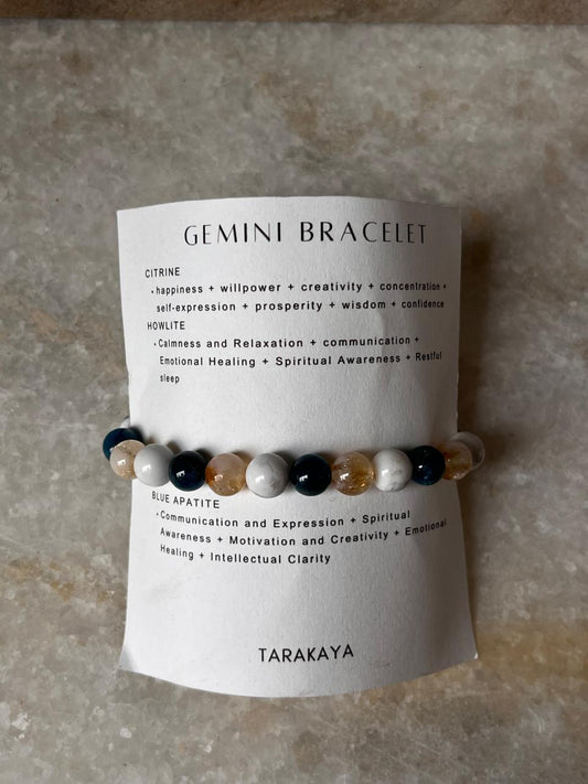 Zodiac Gemini 1 Crystal Bracelet 8MM