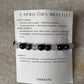 Capricorn astrology bracelet with 8MM crystal beads  