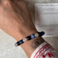 Handmade Capricorn bracelet with dual gemstones