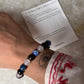 Capricorn zodiac bracelet with two healing crystals  
