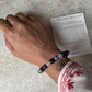Two-stone Capricorn birthstone bracelet with crystals  