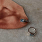Blue Topaz Huggies 925 Sterling Silver Earrings