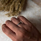 Black Spinel 9 Gradient 925 Sterling Silver Ring