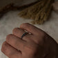 Black Spinel 9 Gradient 925 Sterling Silver Ring