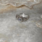 Moonstone Round Boho 925 Sterling Silver Ring
