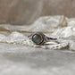 Labradorite Round Boho Style Ring in 925 Sterling Silver  