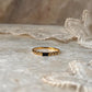 Gold Vermeil Black Spinel & White Topaz Twilight Stack 925 Sterling Silver Ring