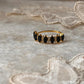Gold Vermeil Elysian Stack Black Spinel & White Topaz 925 Sterling Silver Ring