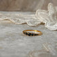 Gold Vermeil Black Spinel 9 Gradient 925 Sterling Silver Ring