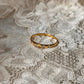 Gold Vermeil Eclipse White Topaz Band 925 Sterling Silver Ring