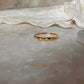 Gold Vermeil Eclipse White Topaz Band 925 Sterling Silver Ring