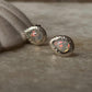 Natural Ethiopian Opal Earrings – Pear Studs in 925 Silver