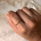 Gold Vermeil Black Spinel Eternity Stack Band 925 Sterling Silver Ring