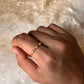 Gold Vermeil Golden Hour White Topaz 925 Sterling Silver Ring