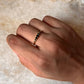 Gold Vermeil Black Spinel 9 Gradient 925 Sterling Silver Ring