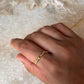 Gold Vermeil Eclipse White Topaz Band 925 Sterling Silver Ring