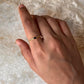 Gold Vermeil Black Spinel & White Topaz Twilight Stack 925 Sterling Silver Ring
