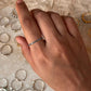 Black Spinel Eternity Stack Band 925 Sterling Silver Ring