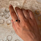 Black Spinel Heart Solitaire 925 Sterling Silver Ring
