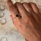 Black Spinel Heart Solitaire 925 Sterling Silver Ring