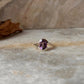 Amethyst Oval Faceted Cross Band 925 Sterling Silver Ring