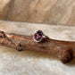 Amethyst Oval Faceted Cross Band 925 Sterling Silver Ring