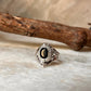 Black Onyx Vintage Storage 925 Sterling Silver Ring
