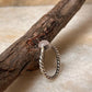 Rose Quartz Rope Band 925 Sterling Silver Ring