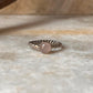 Rose Quartz Rope Band 925 Sterling Silver Ring