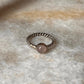 Rose Quartz Rope Band 925 Sterling Silver Ring