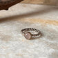 Rose Quartz Rope Band 925 Sterling Silver Ring