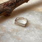 Double Square Stackable 925 Sterling Silver Ring