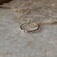 White Topaz Eclipse Band 925 Sterling Silver Ring