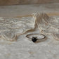 Black Spinel Heart Solitaire 925 Sterling Silver Ring