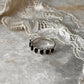 Elysian Stack Black Spinel & White Topaz 925 Sterling Silver Ring